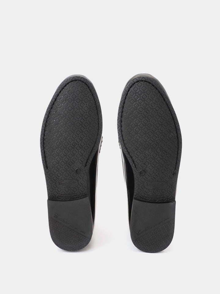 Mocasines 3200p de piel antik color negro