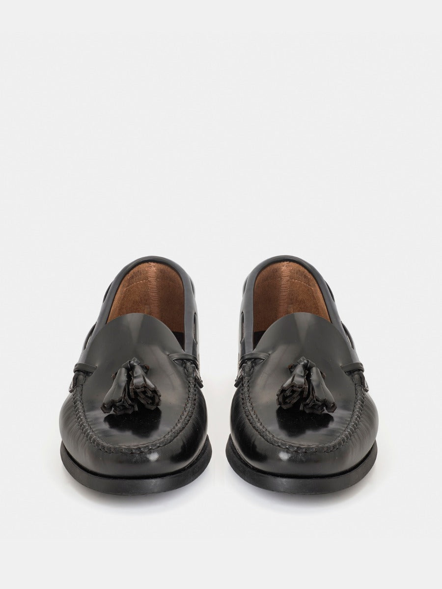 Mocasines 2205P de piel antik color negro