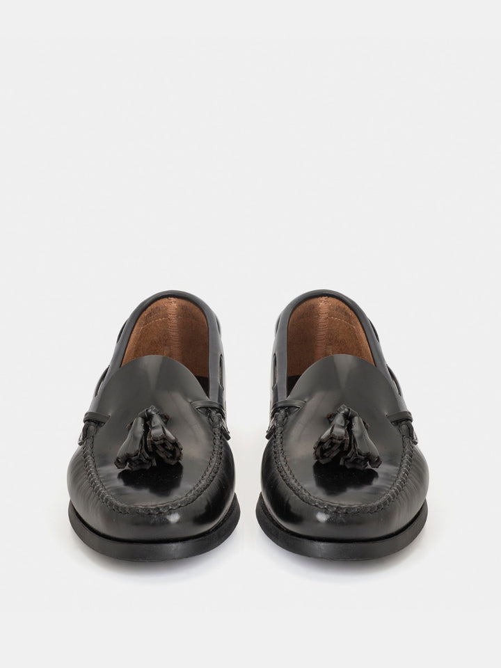 Mocasines 2205P de piel antik color negro