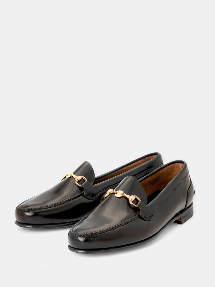 Mocasines 2251 de piel antik color negro