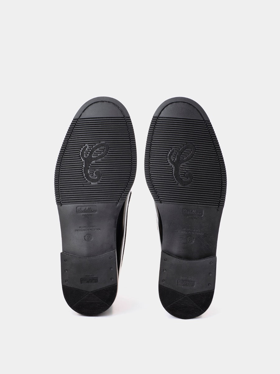 Mocasines 2205P de piel antik color negro