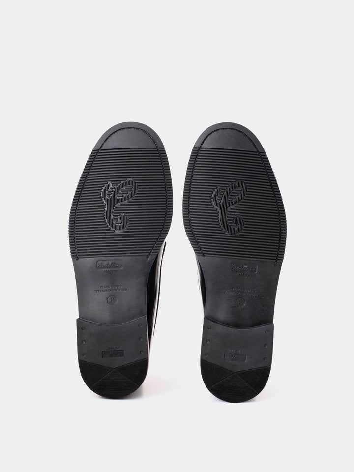 Mocasines 2205P de piel antik color negro