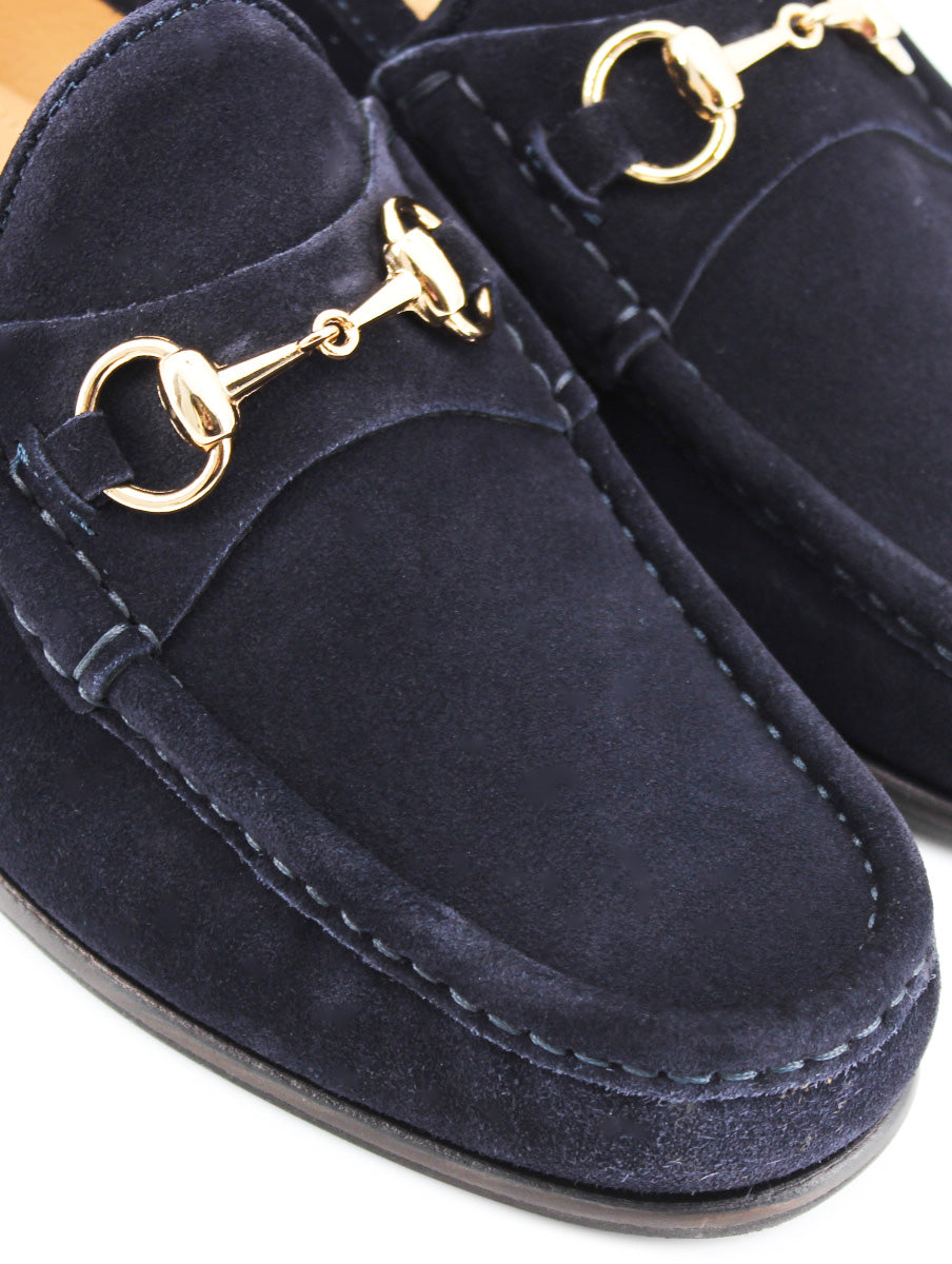 Mocasines 33 ante color azul  marino