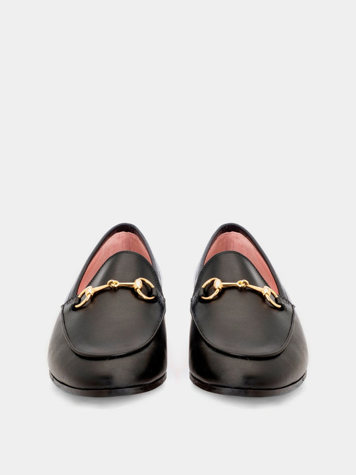 Genoa loafers in black coy leather
