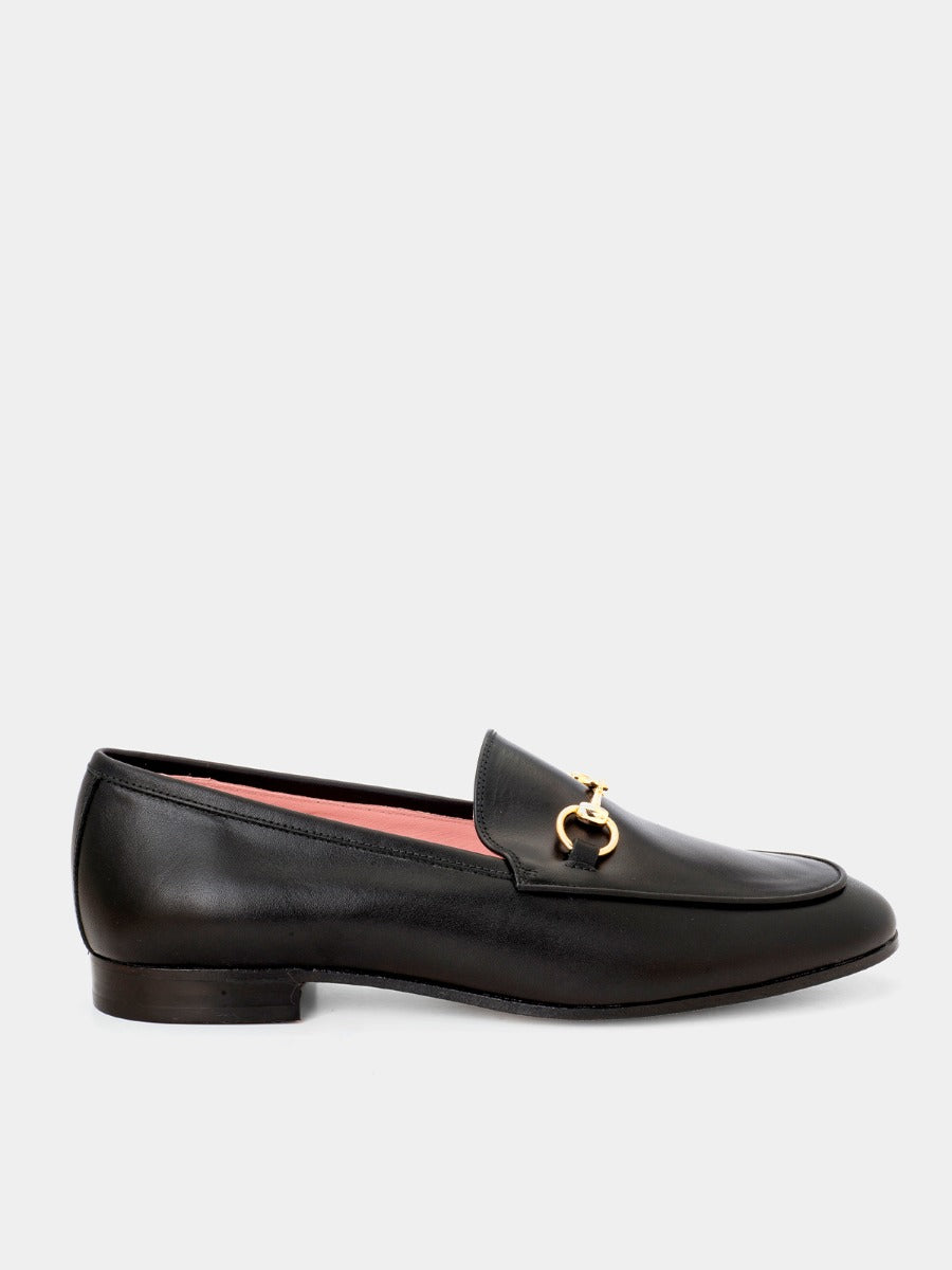 Genoa loafers in black coy leather