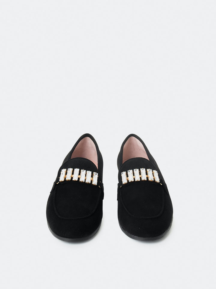 Sori loafers in black suede leather
