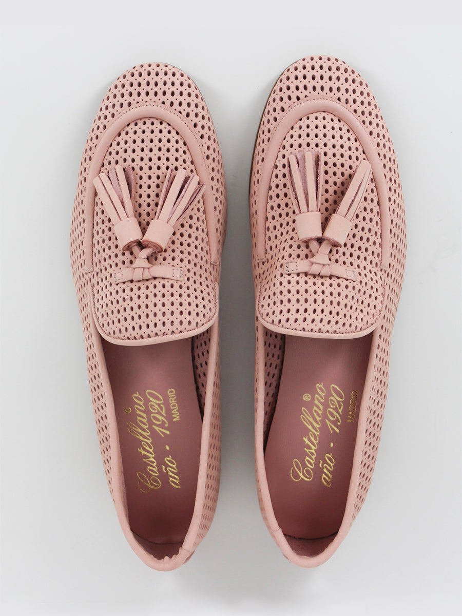 Portovenero pink nubuck loafers