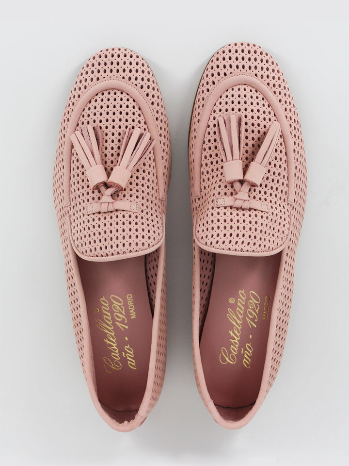 Portovenero pink nubuck loafers