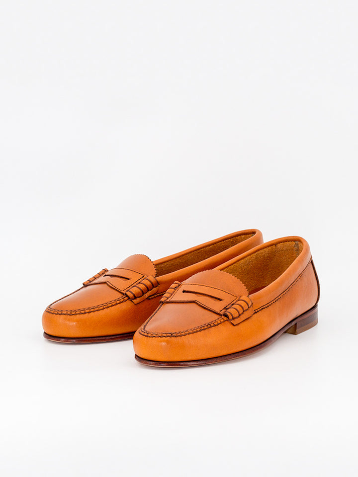 Mocasines de mujer Sol 10 antifaz piel oxford color natural