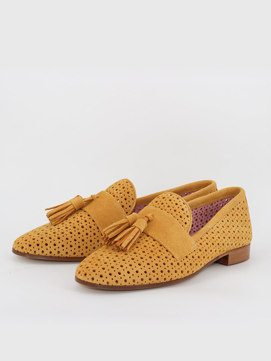 Tivoli loafers in yellow suede