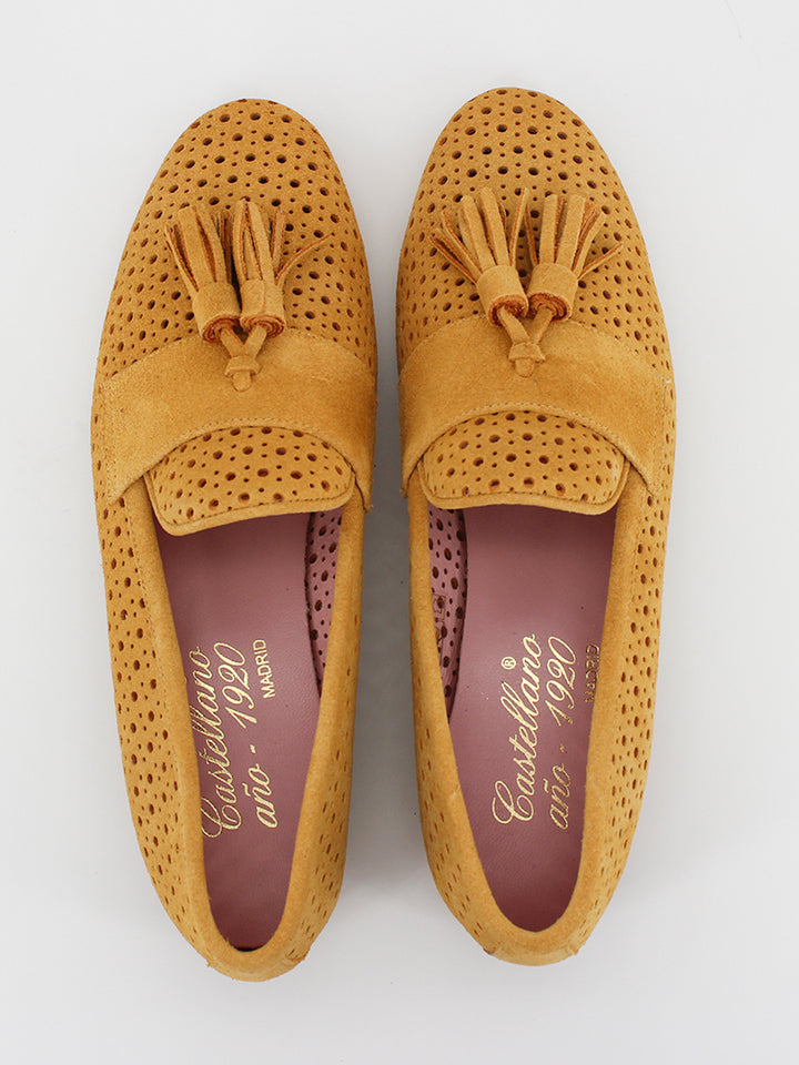 Tivoli loafers in yellow suede