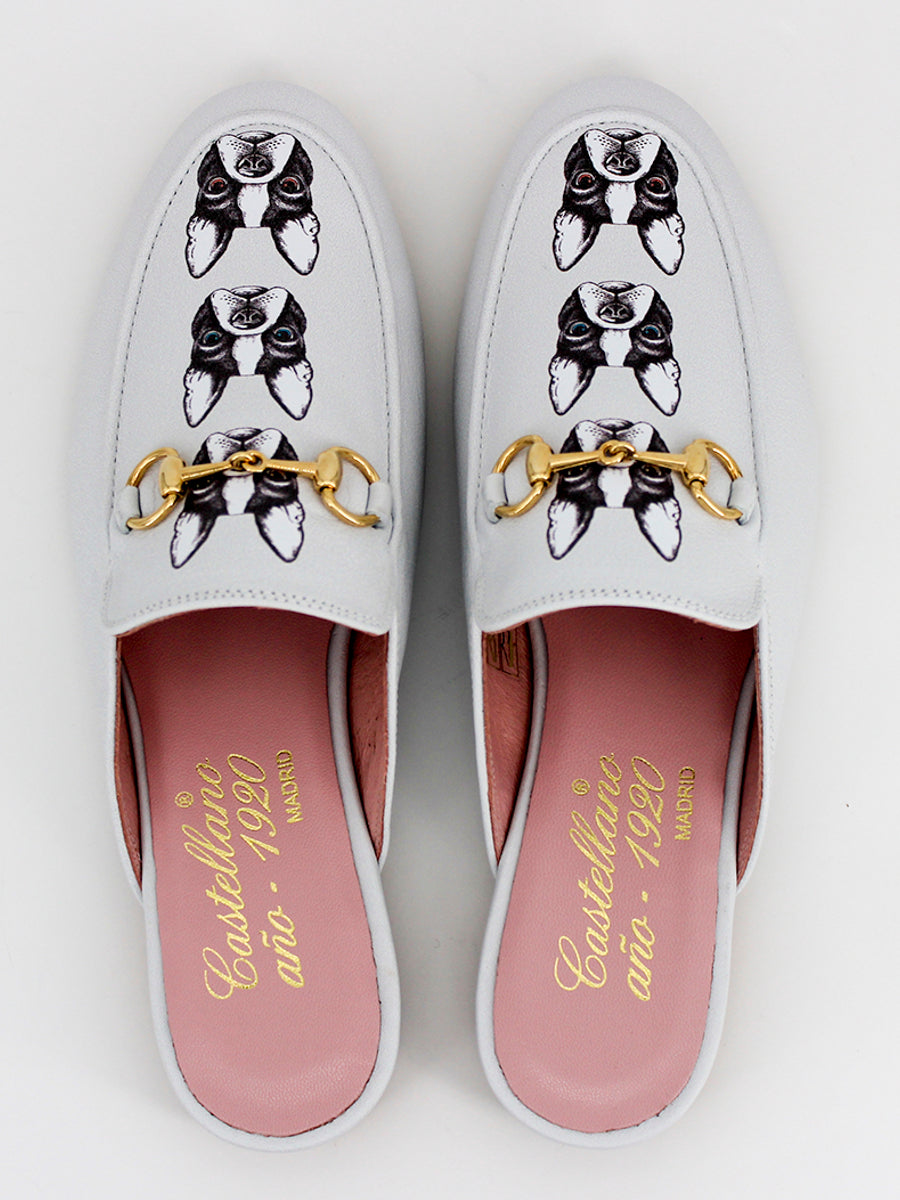 Venice Bulldog mules ice color skin