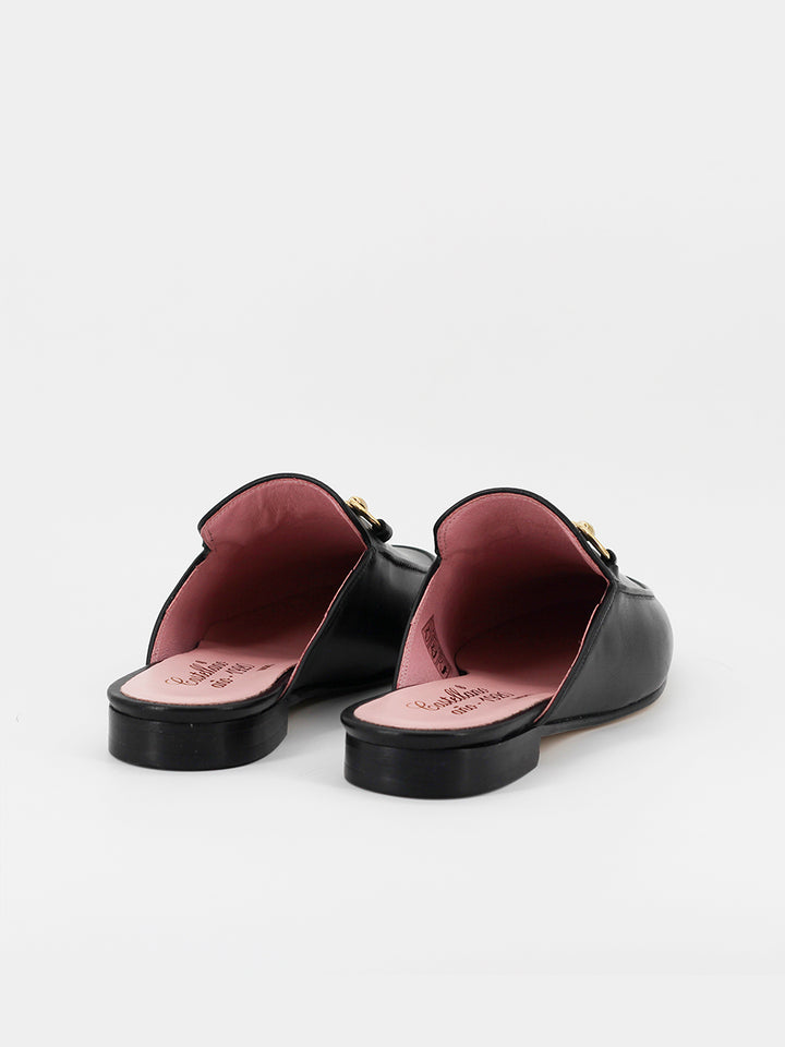 Mules Venecia piel coy color negro