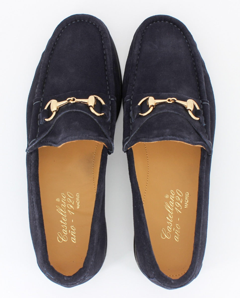 Mocasines 33 ante color azul  marino