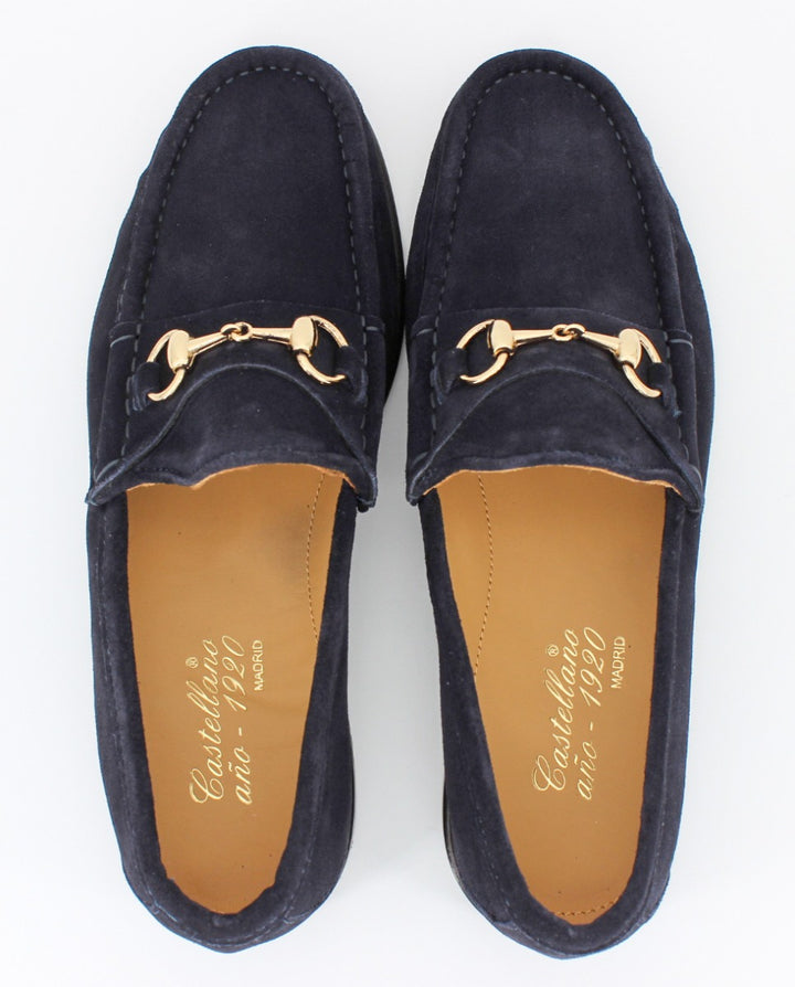 Mocasines 33 ante color azul  marino