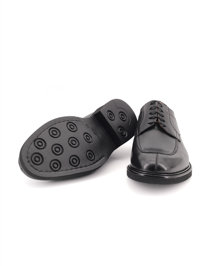 Zapatos de cordones Castellano® de piel para hombre – Modelo Russel color negro