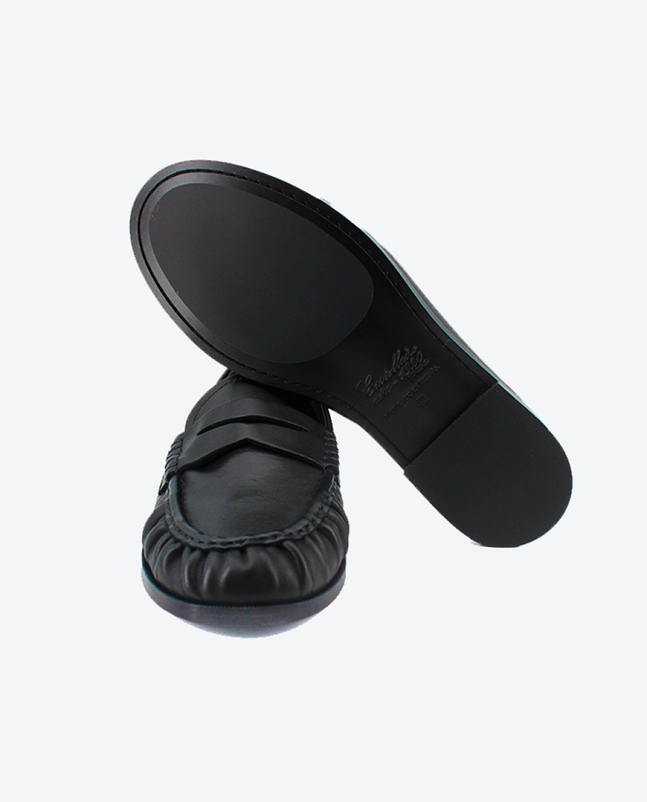 Mocasines Castellano® de piel napa para hombre con antifaz – Modelo Fuyuki color negro