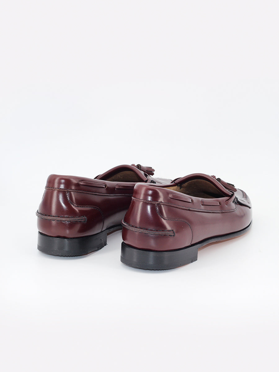 Mocasines 2245 de piel calf color corinto