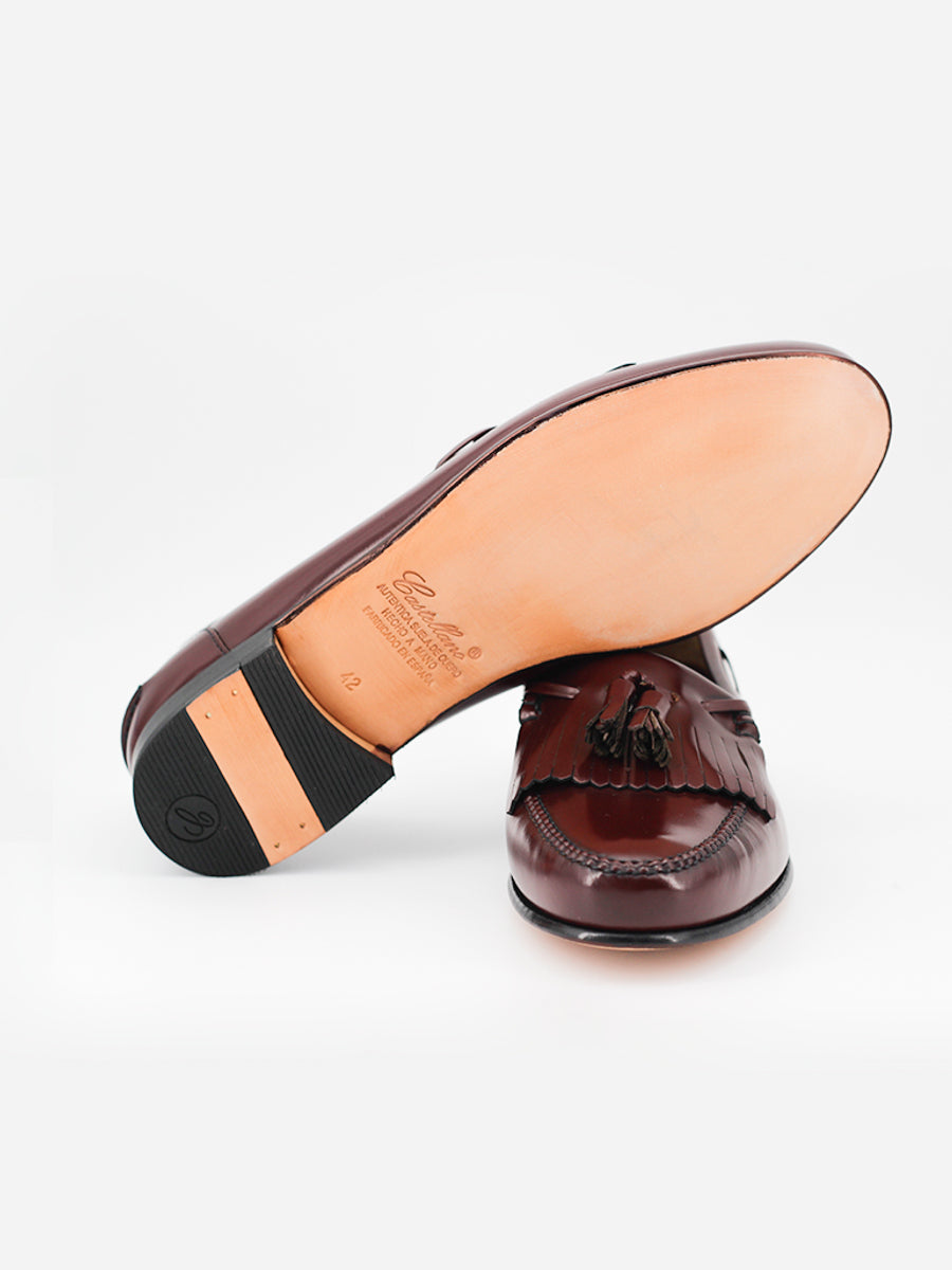 Mocasines 2245 de piel calf color corinto