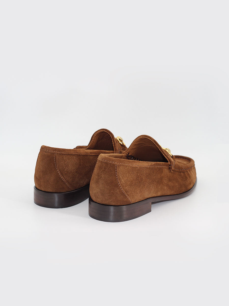 Mocasines 33 ante color cuero