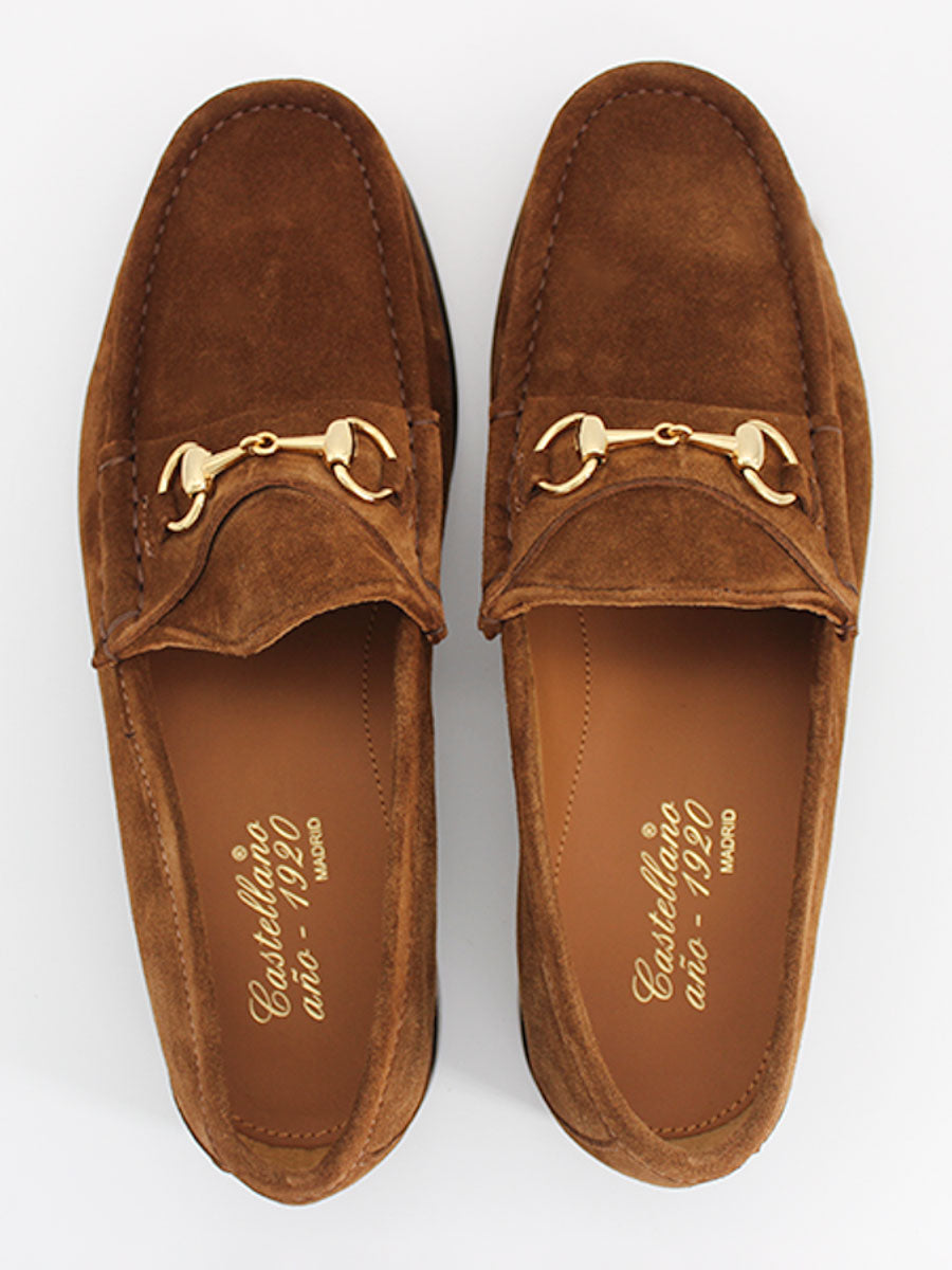 Mocasines 33 ante color cuero