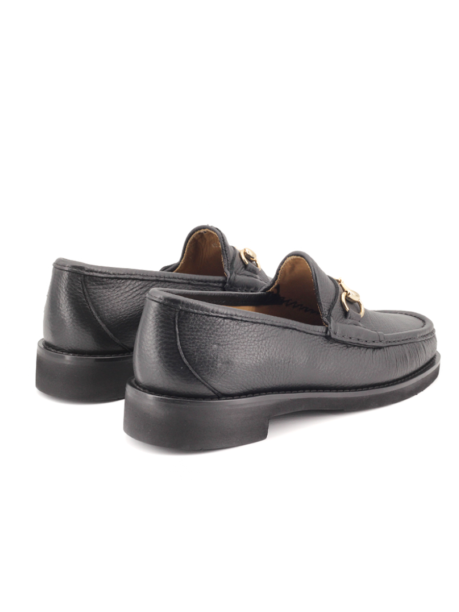 Mocasines Castellano® de piel ciervo para hombre – Modelo 33 color negro