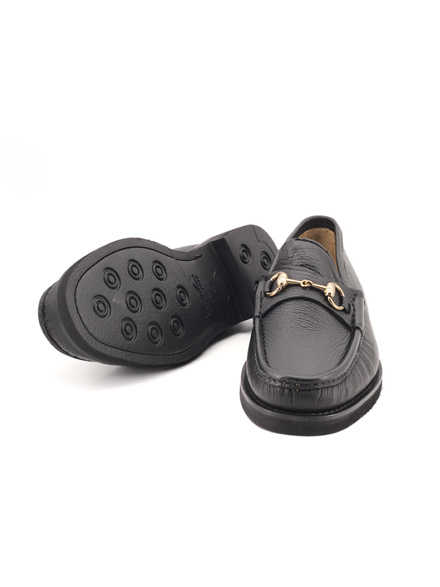 Mocasines Castellano® de piel ciervo para hombre – Modelo 33 color negro