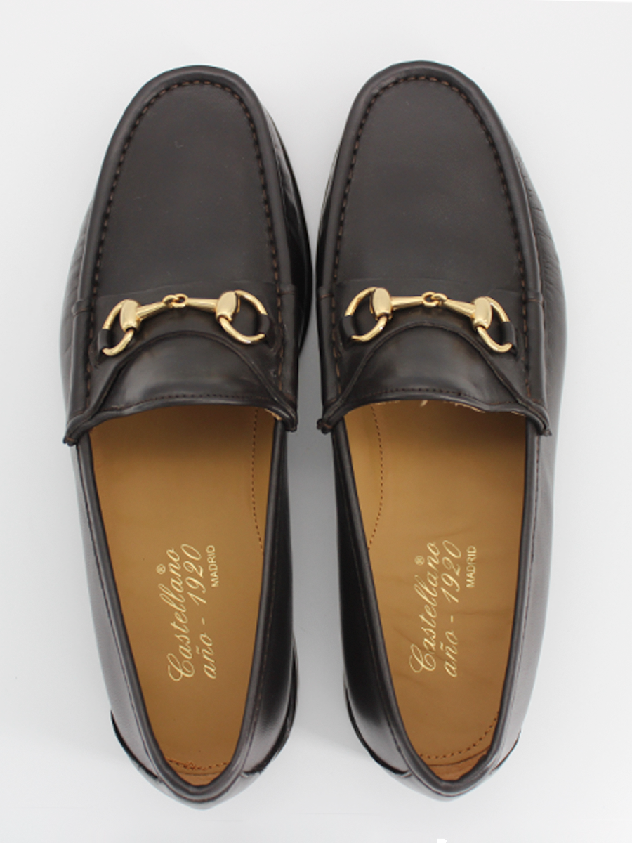 Mocasines de hombre 33 nappa color marrón