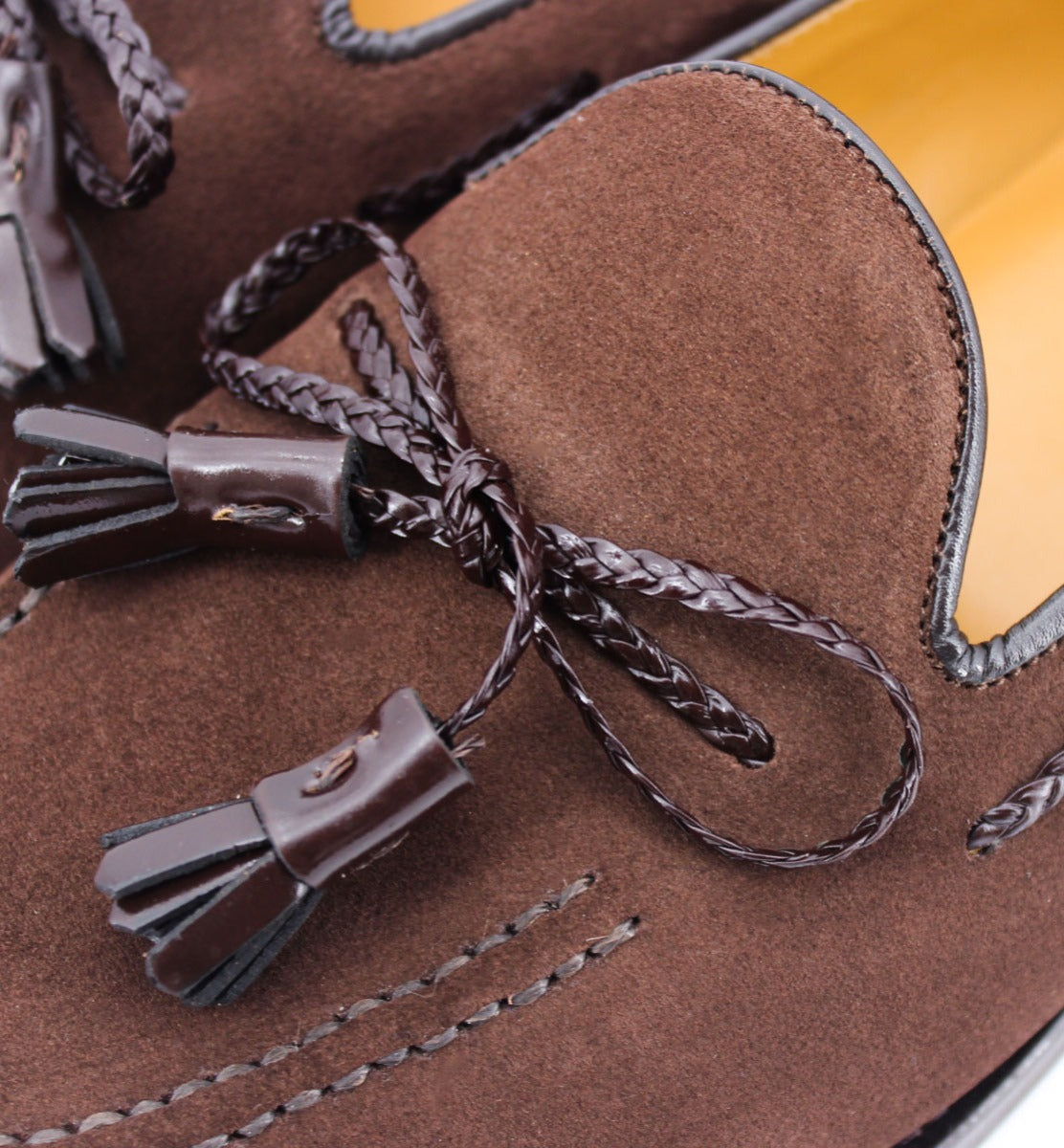 Mocasines de hombre 4516F piel ante color marrón