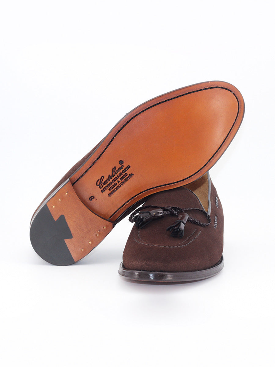Mocasines de hombre 4516F piel ante color marrón