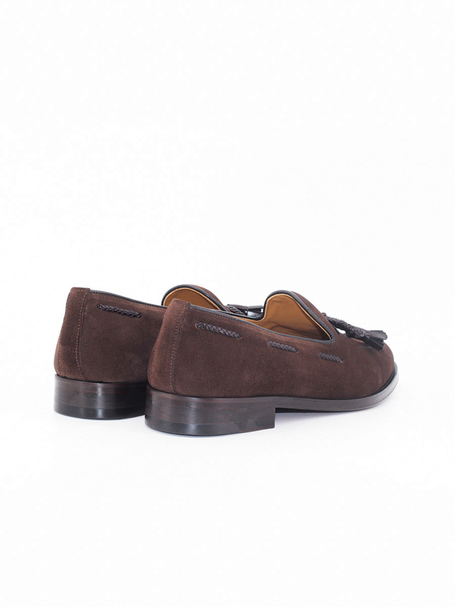 Mocasines de hombre 4516F piel ante color marrón