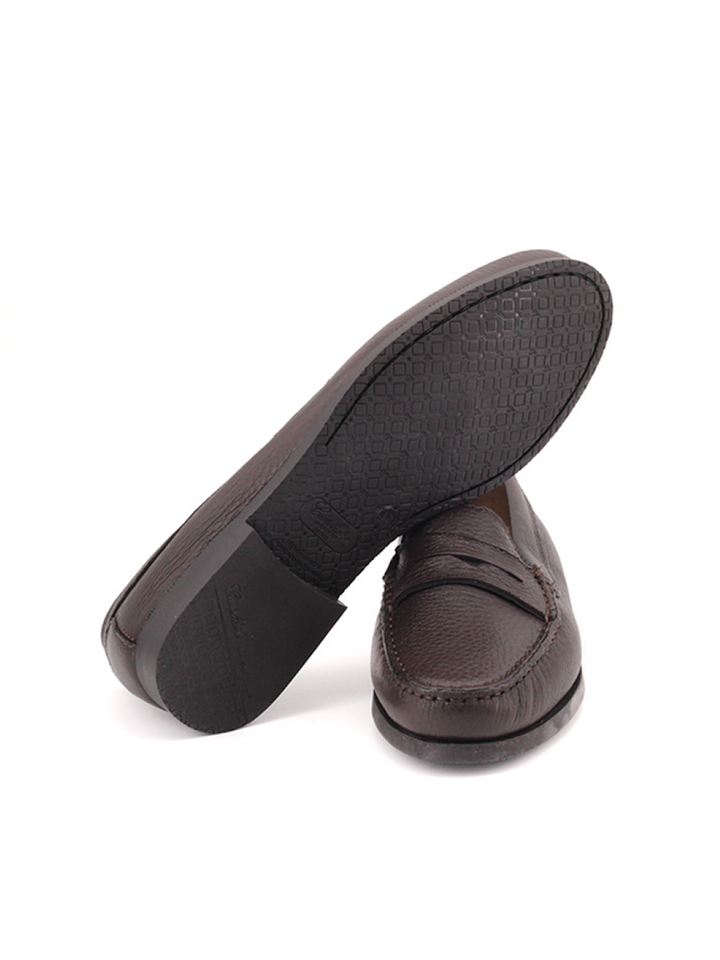 Mocasines Castellano® de piel ciervo para mujer – Modelo 471 color marrón