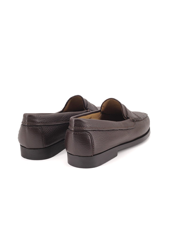 Mocasines Castellano® de piel ciervo para mujer – Modelo 471 color marrón