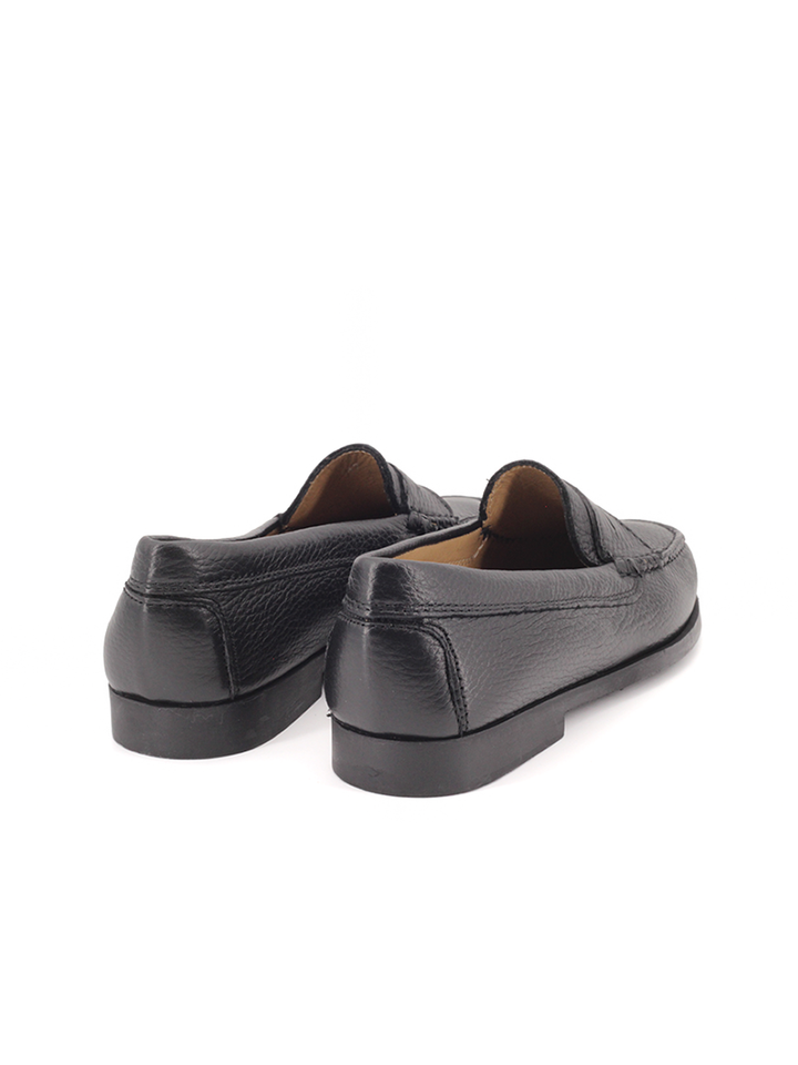 Mocasines Castellano® de piel ciervo para mujer – Modelo 471 color nergro