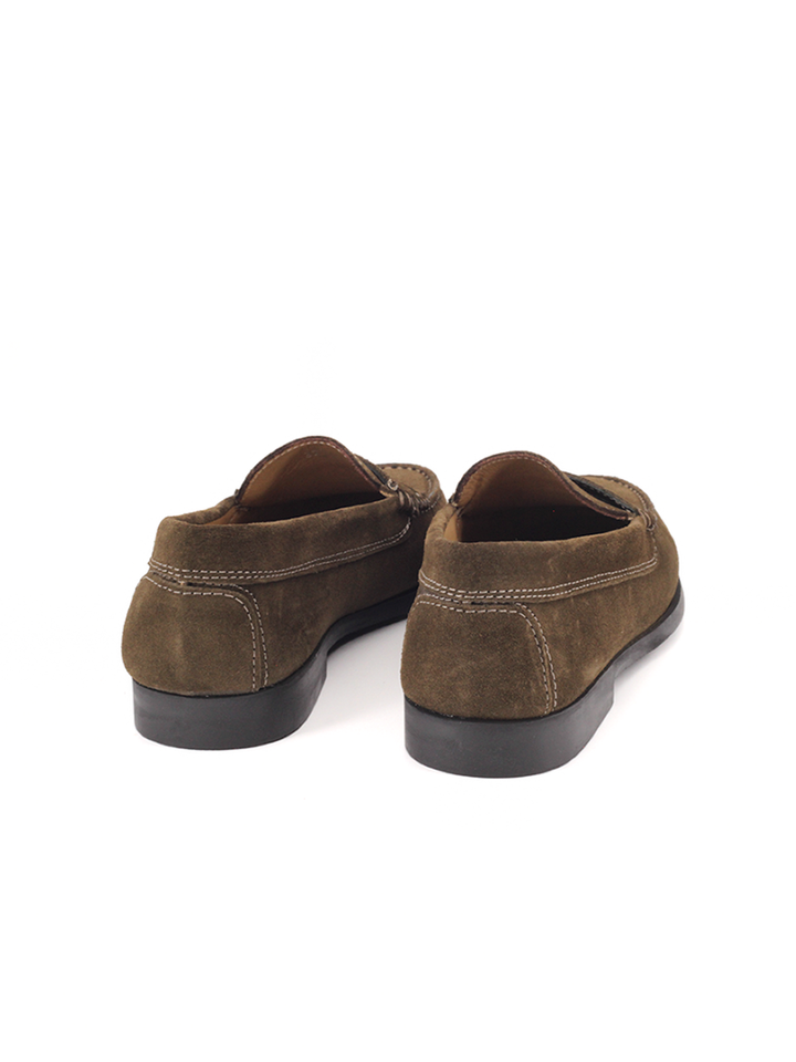 Mocasines Castellano® de ante para mujer – Modelo 471 color kaki