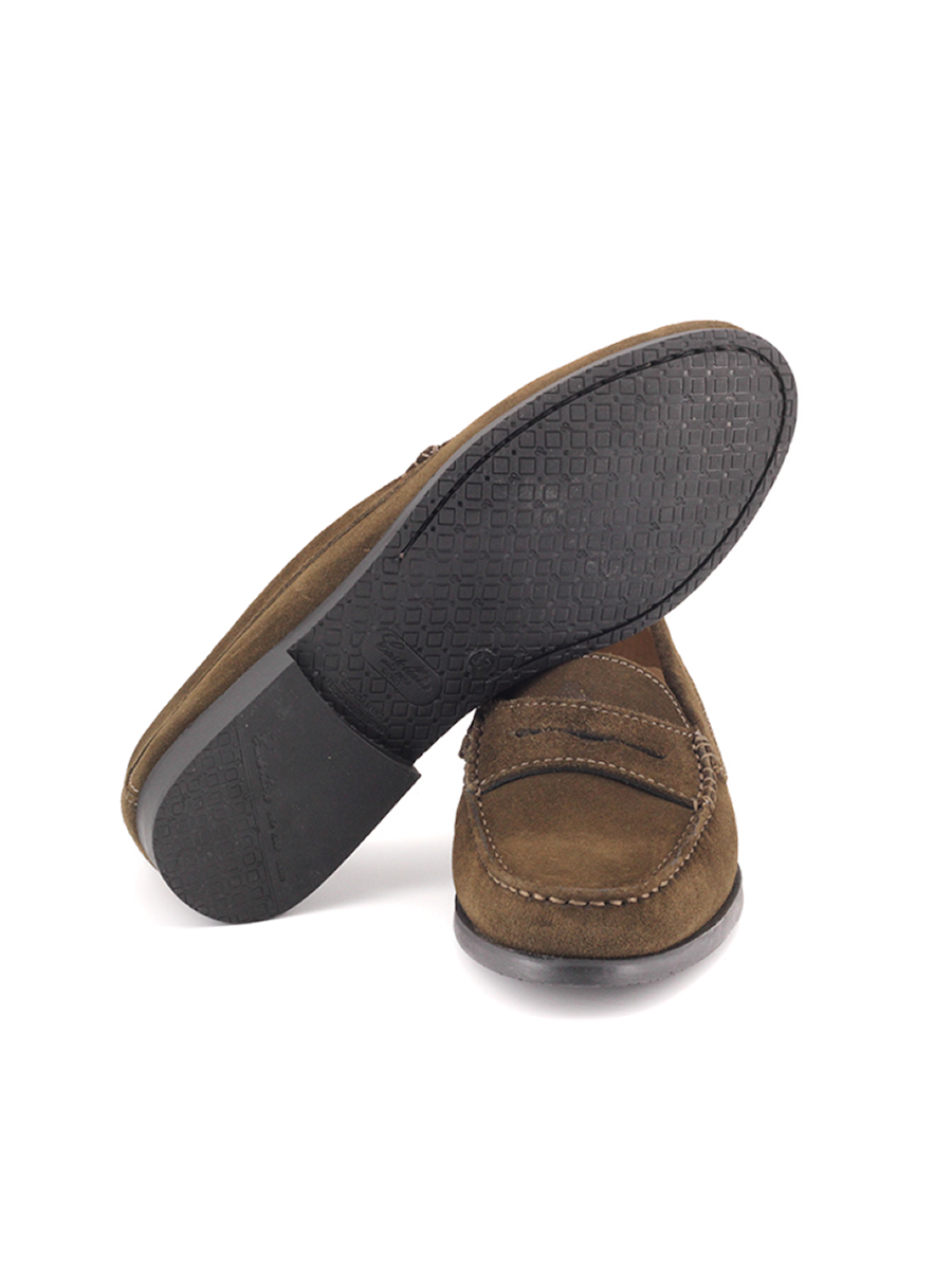 Mocasines Castellano® de ante para mujer – Modelo 471 color kaki