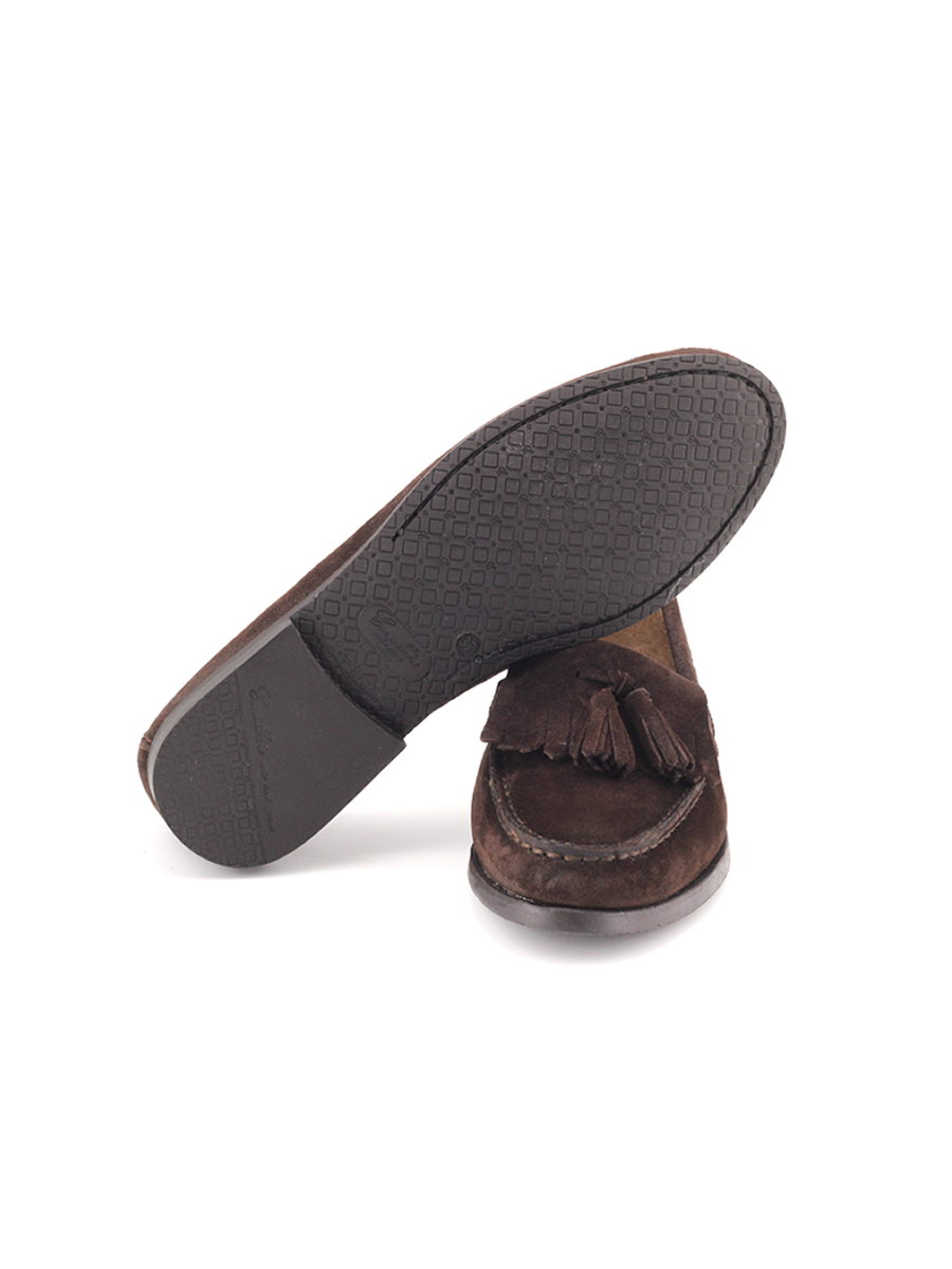 Mocasines Castellano® de ante para mujer – Modelo 492 color testa moro