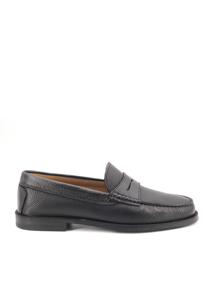 Mocasines Castellano® de piel de ciervo para hombre – Modelo 513 color negro