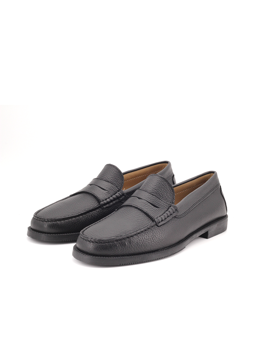 Mocasines Castellano® de piel de ciervo para hombre – Modelo 513 color negro
