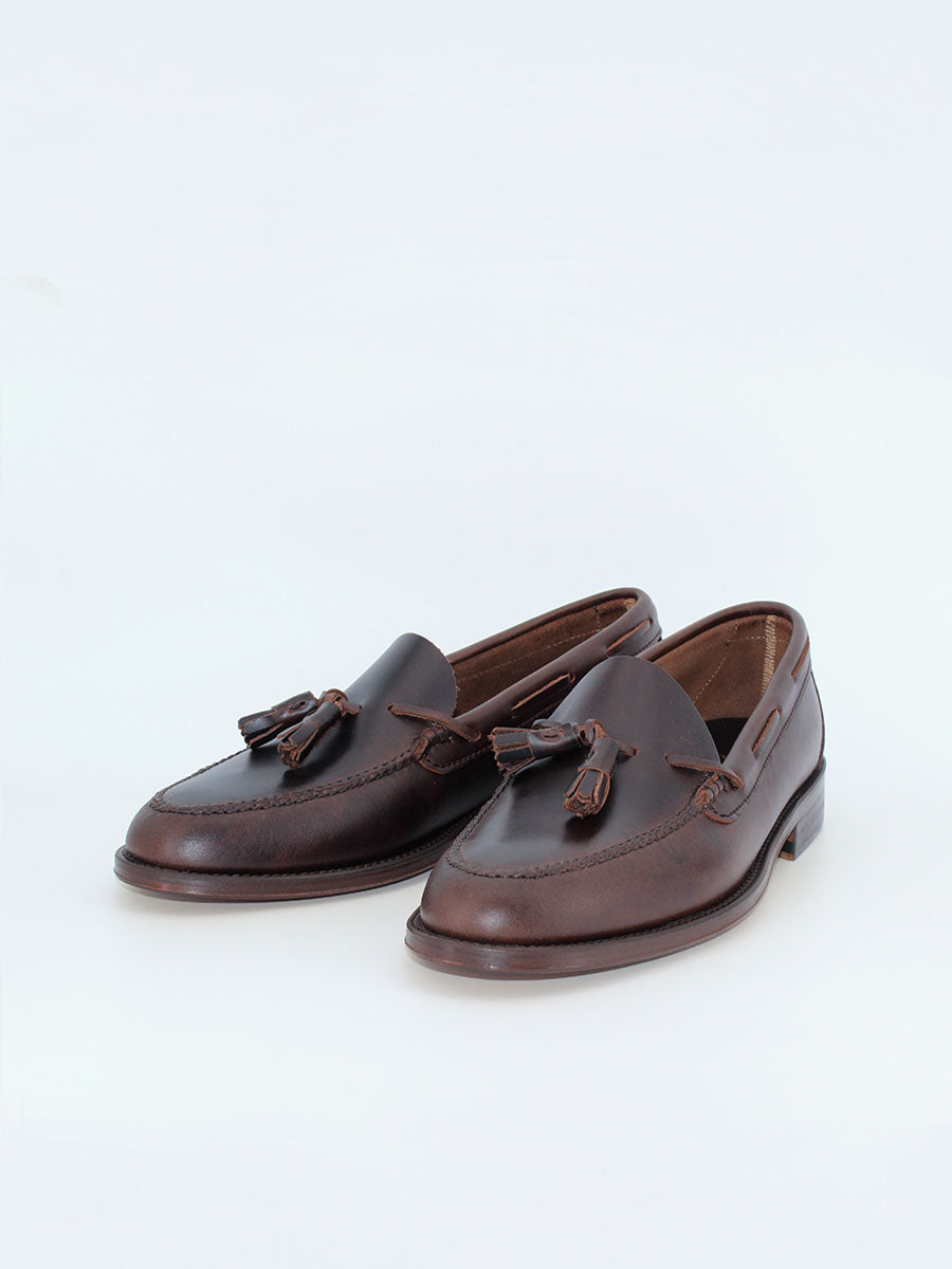 Mocasines Castellano de hombre con borlas 5511 de piel becerro