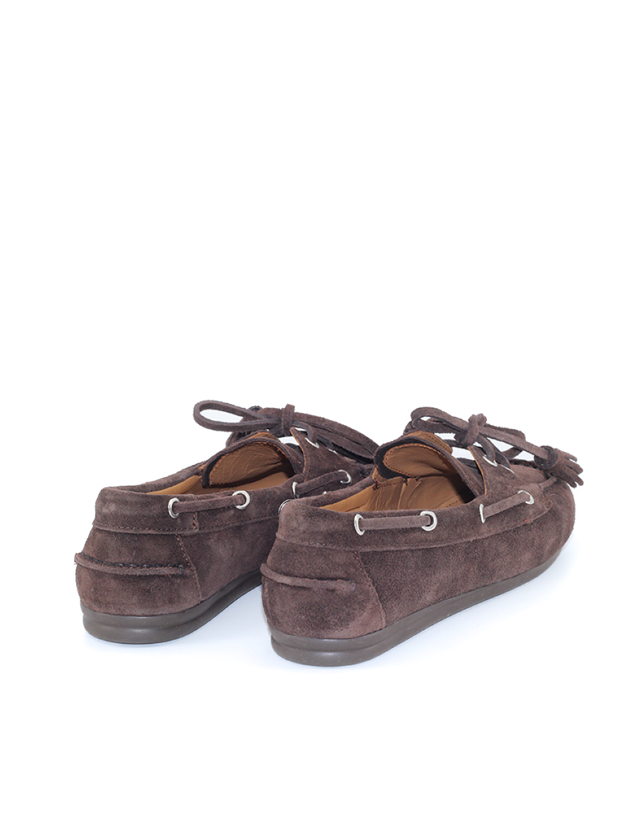 Náuticos Castellano® de ante para mujer – Modelo Hayami color caoba