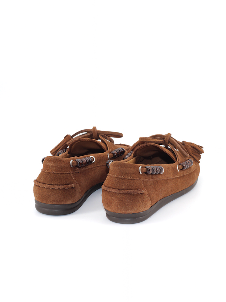 Náuticos Castellano® de ante para mujer – Modelo Hayami color almendra