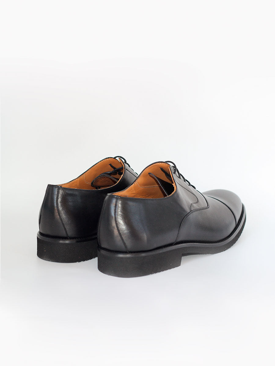 Zapatos de hombre de  cordones Hill piel color negro