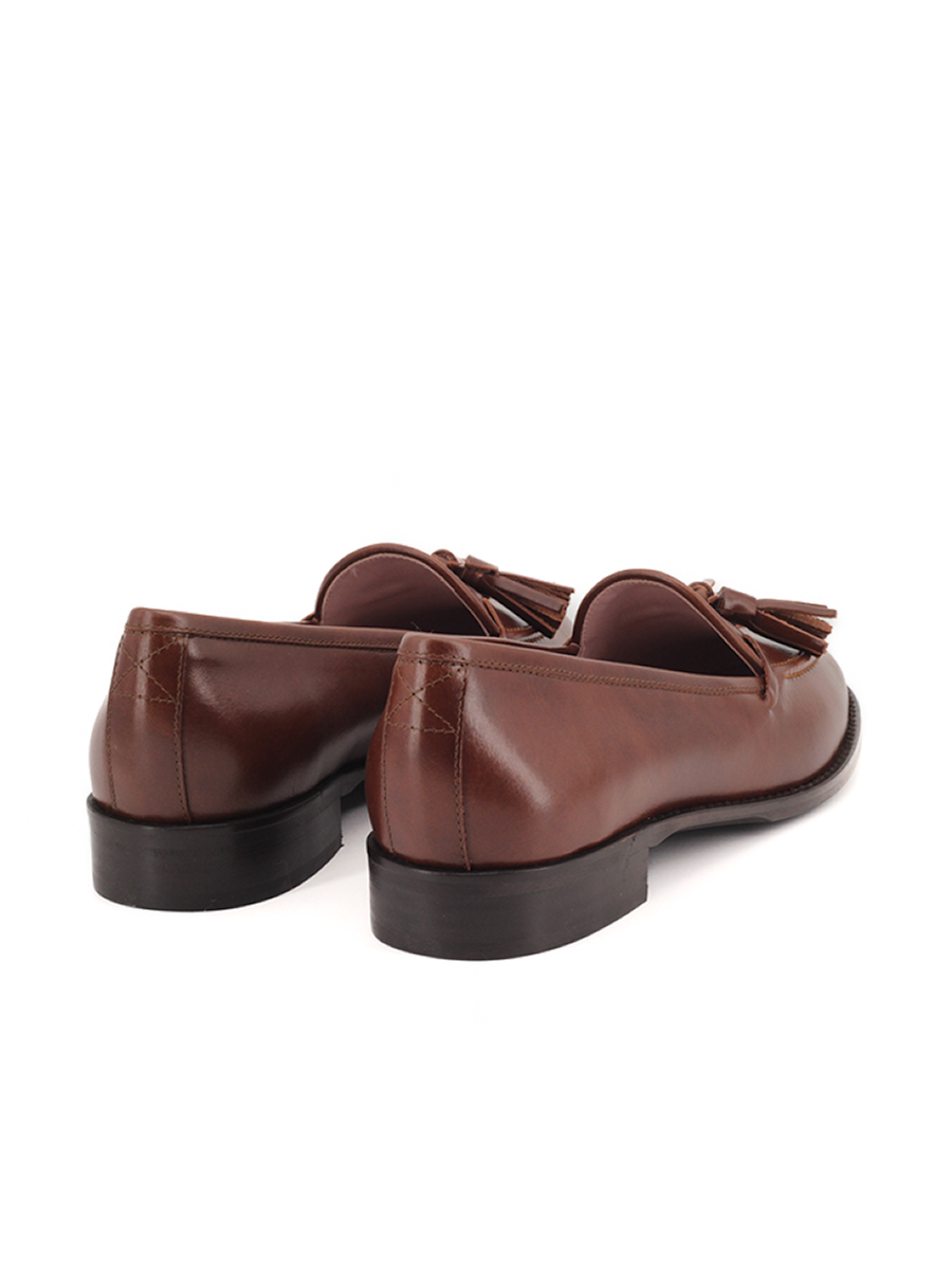 Mocasines Castellano®  de piel para mujer - Modelo Ibiza color nuez