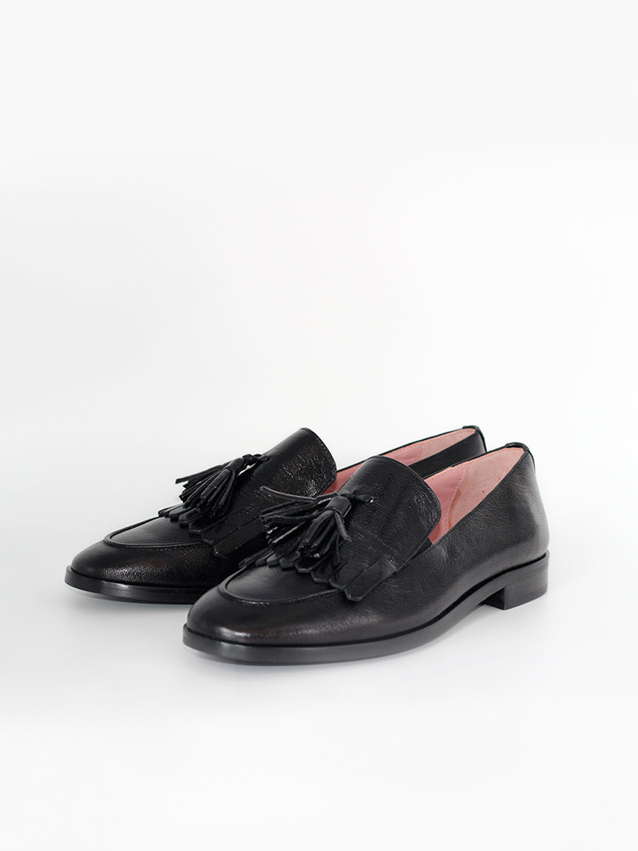Messina FBT loafers in black coy leather