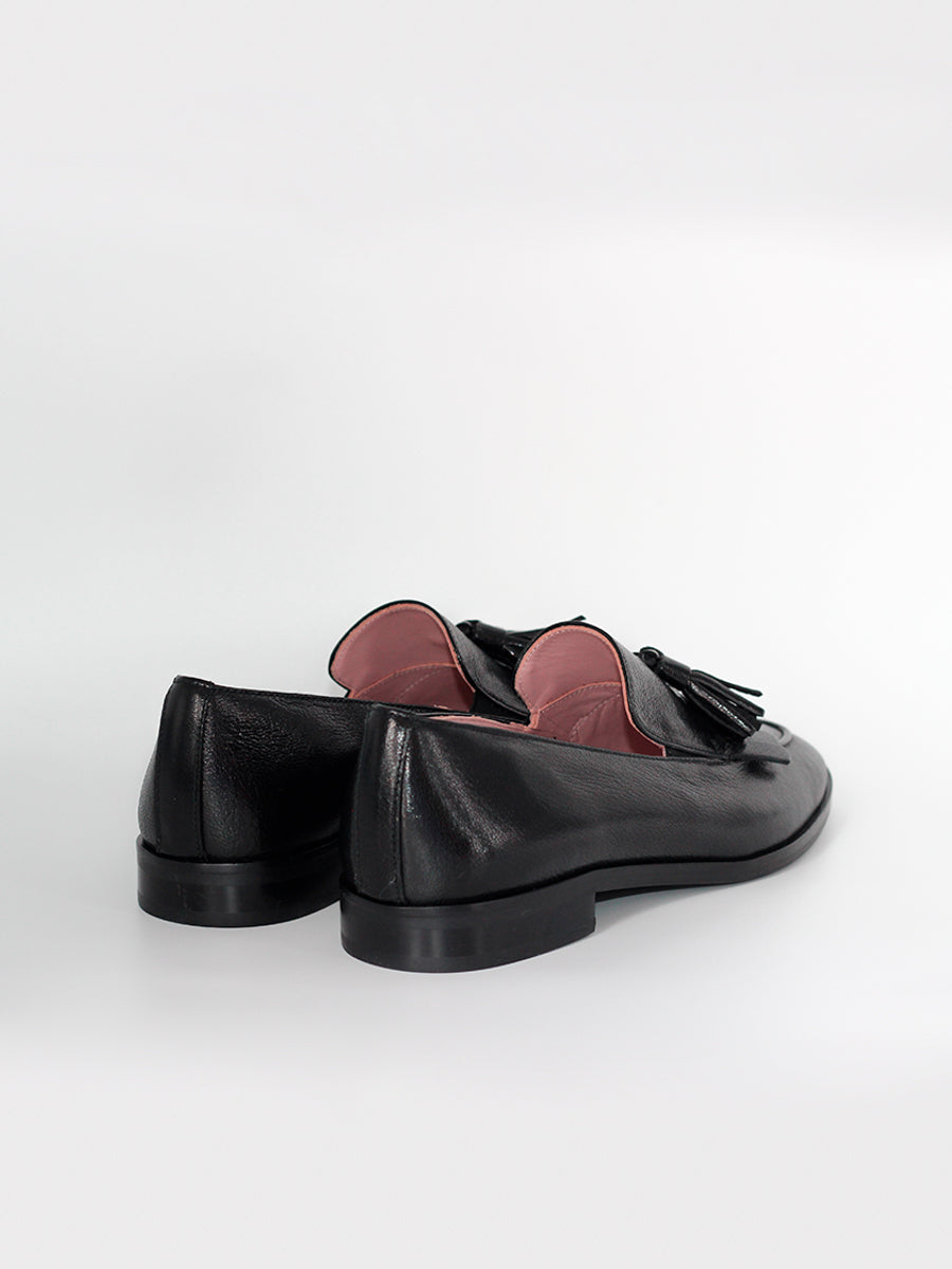 Messina FBT loafers in black coy leather
