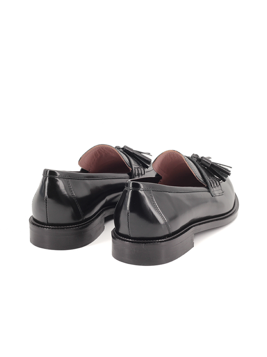 Mocasines Castellano® de piel para mujer - Modelo Angeli color negro