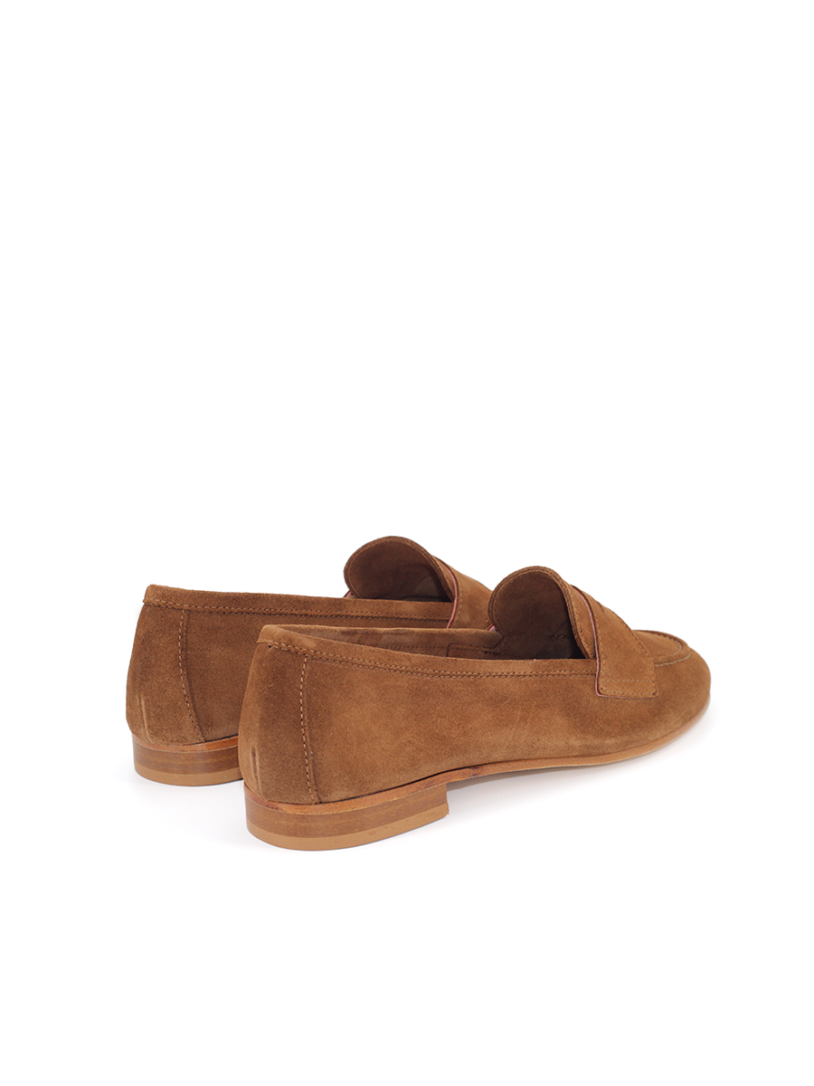 Mocasín Bandera mujer en ante cuero – Hecho en España | Castellano® 1920 Madrid