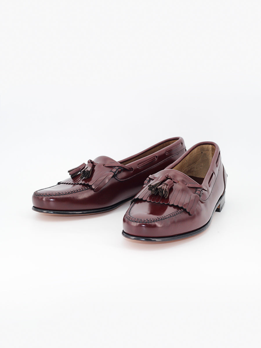 Mocasines 2245 de piel calf color corinto