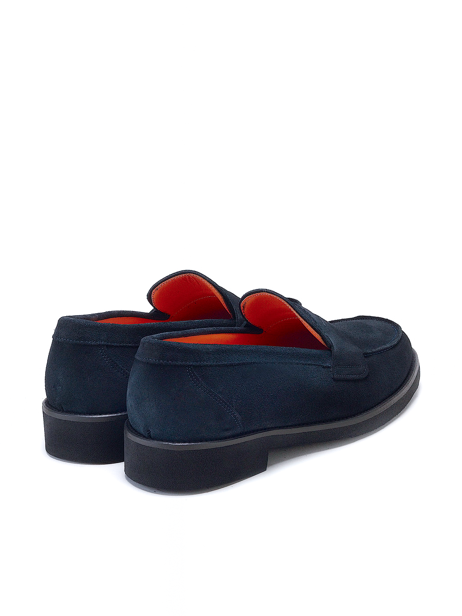 Florencia loafers in navy suede leather